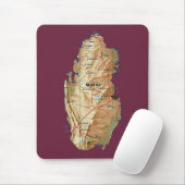 Qatar-Karte Mousepad (Mit Mouse)