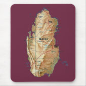 Qatar-Karte Mousepad (Vorne)
