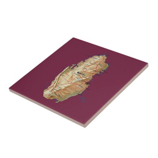Qatar-Karten-Fliese Fliese (Seite)