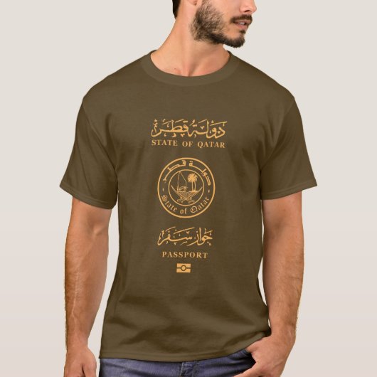 Qatar passport T-Shirt (Vorderseite)