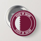 Qatar Round Emblem Button (Vorne & Hinten)