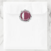 Qatar Round Emblem Runder Aufkleber (Tasche)