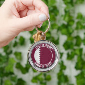 Qatar Round Emblem Schlüsselanhänger (Hand)