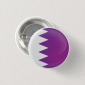 Qatar Round Icon Flag Button (Vorne & Hinten)