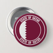 Qatar-Runde-Emblem Button (Vorne & Hinten)