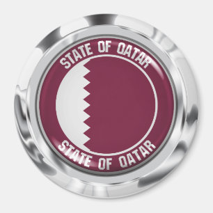 Qatar-Rundemblem Magnet
