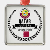 Qatar Silbernes Ornament (Vorne)