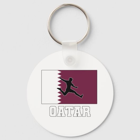 Qatar Soccer Football National Team Schlüsselanhänger (Vorderseite)