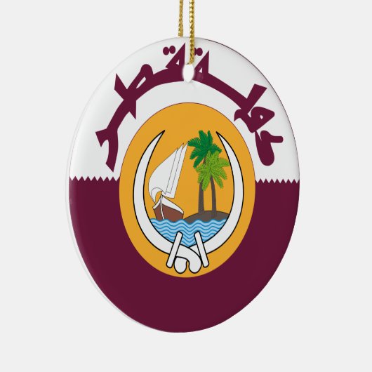 Qatar-Wappen Keramikornament (Rechts)
