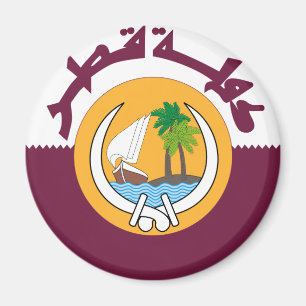 Qatar-Wappen Magnet