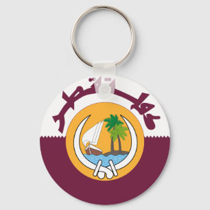 Qatar-Wappen Schlüsselanhänger