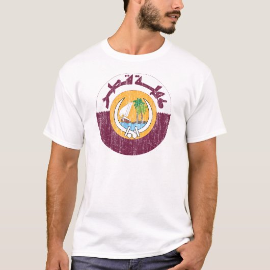 Qatar-Wappen T-Shirt (Vorderseite)