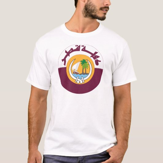 Qatar-Wappen T-Shirt (Vorderseite)