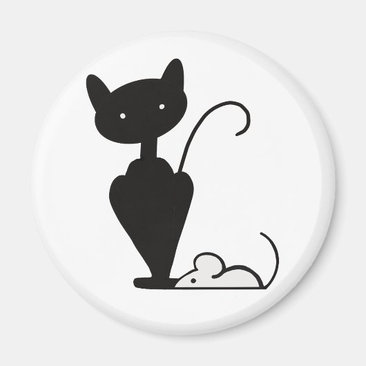 QatNMouse Logo-Magnet Magnet (Vorne)