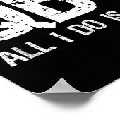 Qb1 All I Do Is Win Football Starting Quarterback  Poster (Ecke)