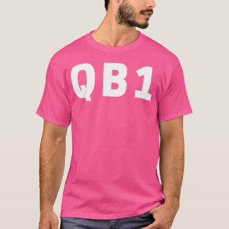 QB1 Starten von Quarterback Football T-Shirt