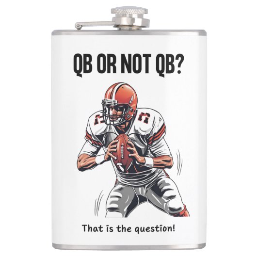 QB oder nicht QB? Flachmann (Vorderseite)