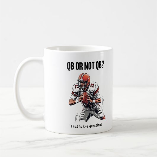 QB oder nicht QB? Kaffeetasse (Links)