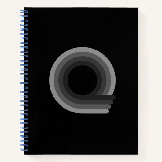 QBD Logo Hardcover Grafik Notebook Notizblock (Vorderseite)