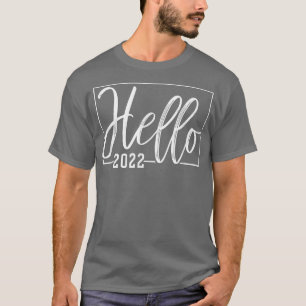 QbYP Hallo 2022 Feuerwerk Frohes Neues Jahr Party T-Shirt