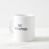 QC ANGENOMMEN KAFFEETASSE (Vorderseite Links)