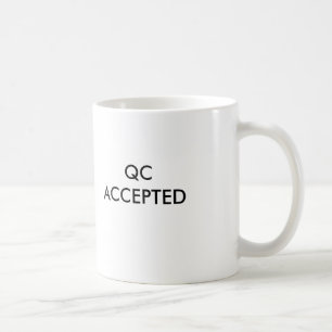 QC ANGENOMMEN KAFFEETASSE