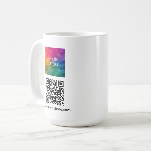 QC-Code Prüfung Website White Kaffeetasse (Vorderseite Links)