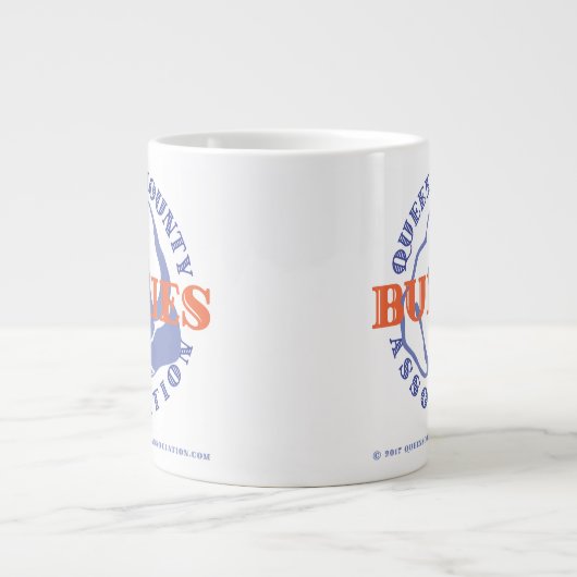 QCBA "Only I Can Side It" Jumbo-Tasse + Doppellogo (Vorderseite)