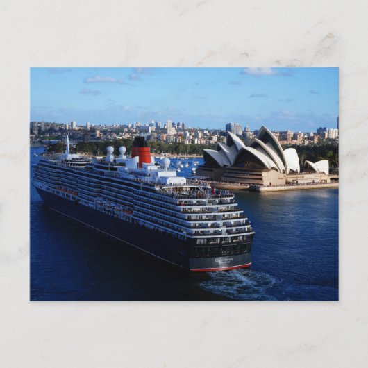 QE2 in Sydney Australien Postkarte (Vorderseite)