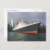 QE2 in Sydney. Postkarte (Vorne/Hinten)