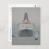 QE2 on the River Forth Postkarte (Vorne/Hinten)