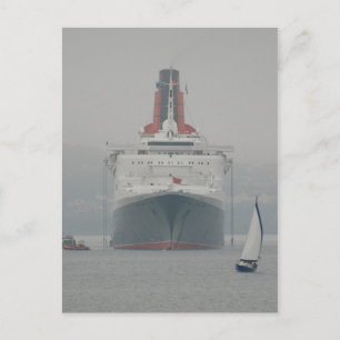 QE2 on the River Forth Postkarte