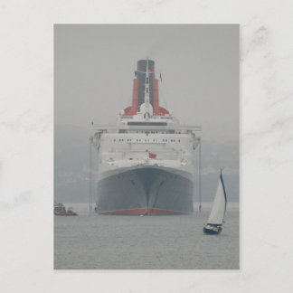 QE2 on the River Forth Postkarte