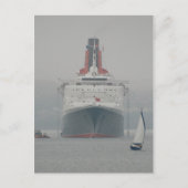 QE2 on the River Forth Postkarte (Vorderseite)