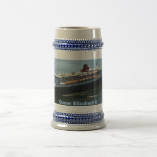 QEII Nr. 2- Long Beach, Königin Elizabeth II Bierglas