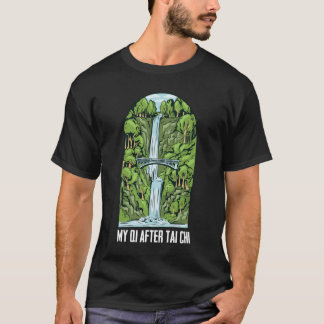 Qi Fluss Tai Chi Wasserfall Qi Energie T-Shirt
