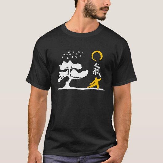 Qi Gong Kleidung für Tai Chi Übungen mit Chigon T-Shirt (Vorderseite)
