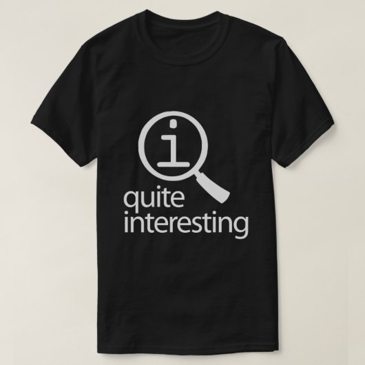 QI ziemlich interessanter klassischer T - Shirt (Design vorne)