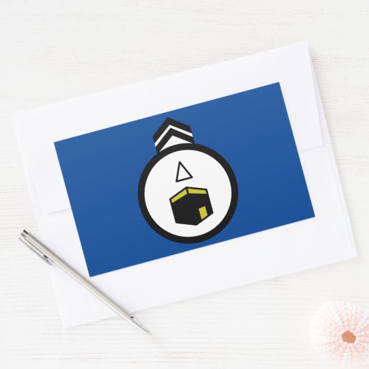 Qibla-Richtungs-Aufkleber Rechteckiger Aufkleber (Umschlag)