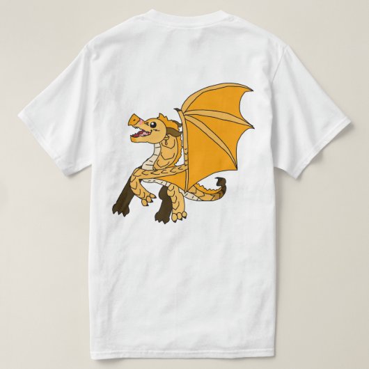 Qibli Wings of Fire T-Shirt (Design Rückseite)