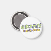 QidzMix Logo Magnet (Vorderseite/Rückseite)