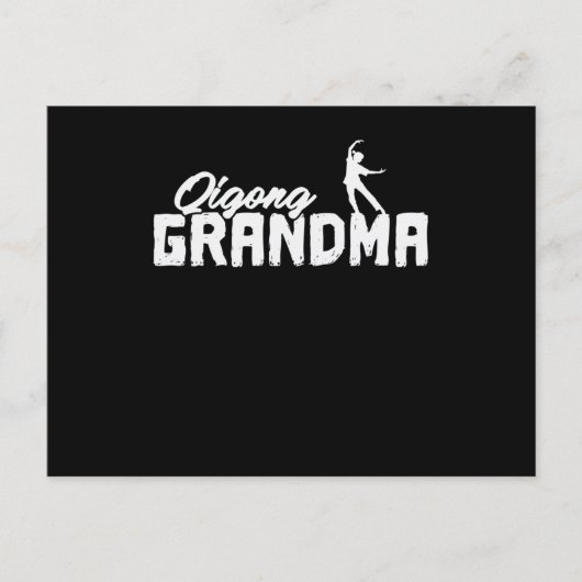 Qigong Oma Meditation Qi Postkarte (Vorderseite)