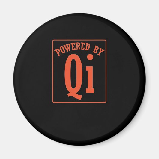 Qigong Powered by Qi oder Chi Magnet (Vorne)