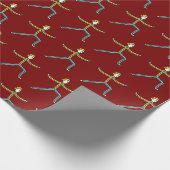 Qigong Stickman Geschenkpapier (Ecke)