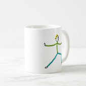 Qigong Stickman Kaffeetasse (VorderseiteRechts)
