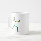 Qigong Stickman Kaffeetasse (Vorderseite Links)
