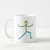 Qigong Stickman Kaffeetasse (Links)