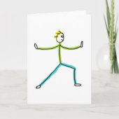 Qigong Stickman Karte (Vorderseite)