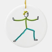 Qigong Stickman Keramik Ornament (Hinten)