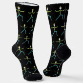 Qigong Stickman Socken (Gewinkelt)